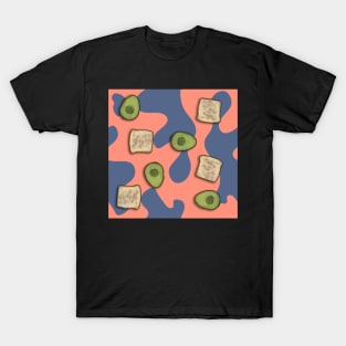 Avocado Toast Pattern T-Shirt